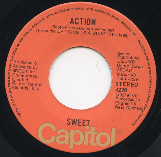 The Sweet : Action (7", Single)