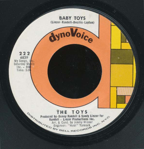The Toys : Baby Toys / Happy Birthday Broken Heart (7", Single)