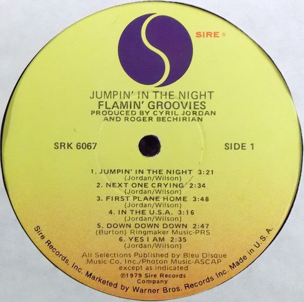 The Flamin' Groovies : Jumpin' In The Night (LP, Album, Los)