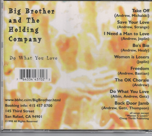 Big Brother & The Holding Company : do what you love (CD)