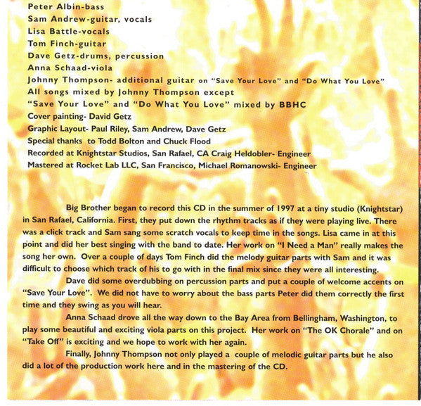 Big Brother & The Holding Company : do what you love (CD)