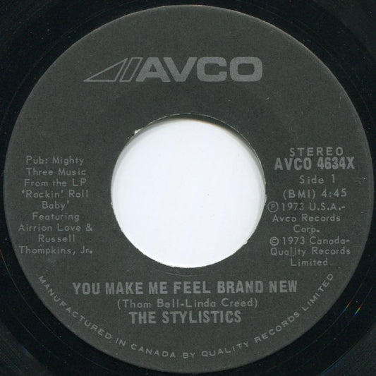 The Stylistics : You Make Me Feel Brand New (7", Single)