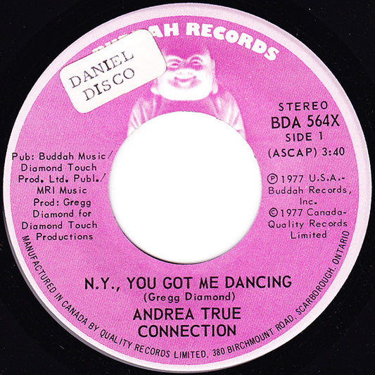 Andrea True Connection : N.Y., You Got Me Dancing (7", Single)