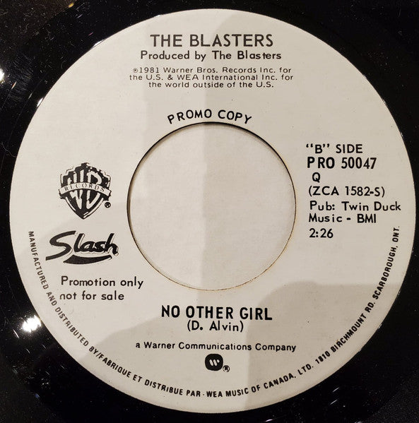 The Blasters : I'm Shakin' (7", Single, Promo)