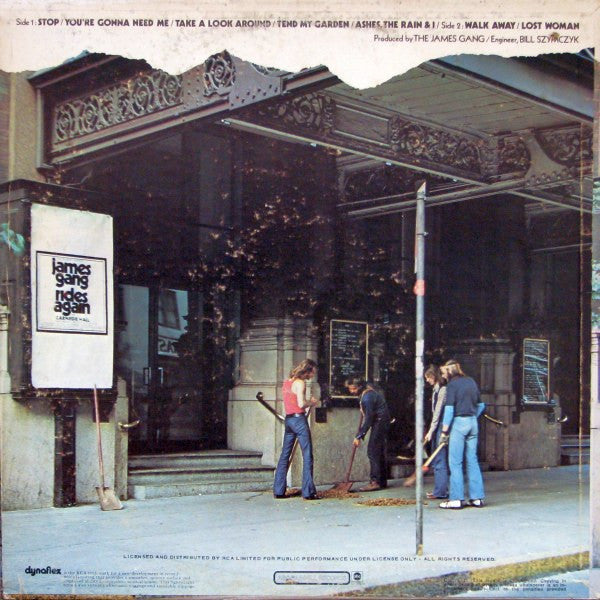 James Gang : Live In Concert (LP, Album)