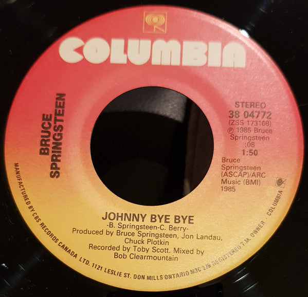 Bruce Springsteen : I'm On Fire (7", Single)