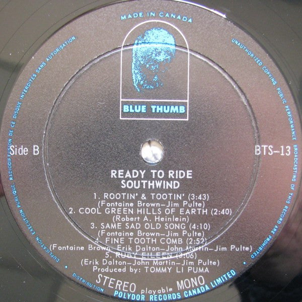 Southwind : Ready To Ride (LP, Album)