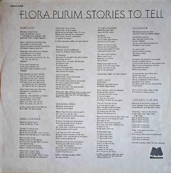 Flora Purim : Stories To Tell (LP, Album)