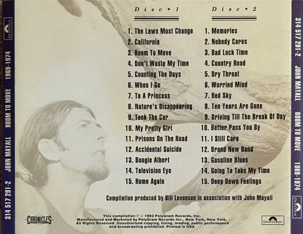 John Mayall : Room To Move 1969-1974 (2xCD, Comp, RE, RM + Box)