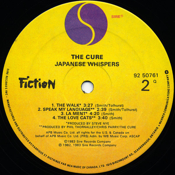 The Cure : Japanese Whispers (LP, Comp)