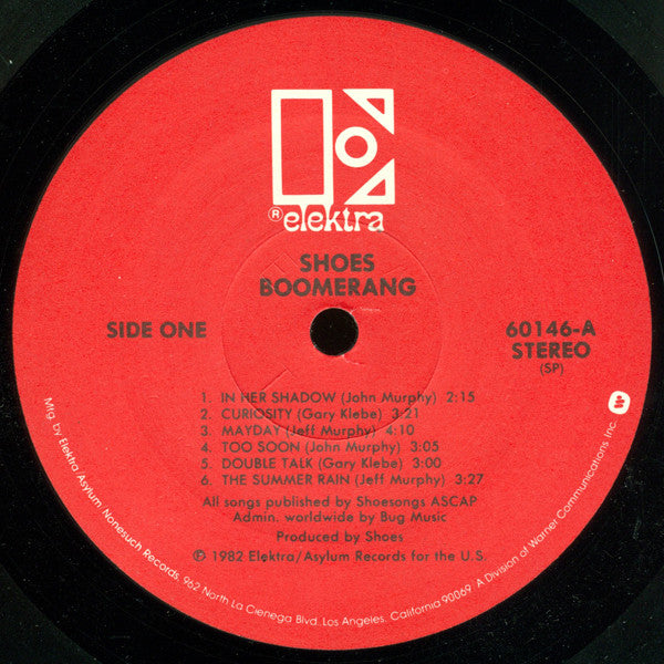 Shoes : Boomerang (LP, Album, SRC)