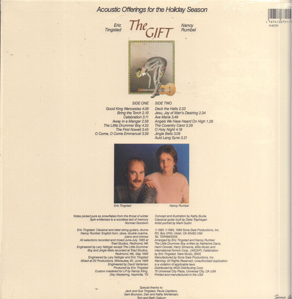 Tingstad & Rumbel : The Gift (Acoustic Offerings For The Holiday Season) (LP, Album)
