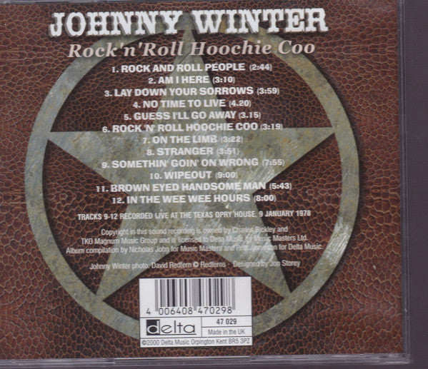 Johnny Winter : Rock 'N' Roll Hoochie Coo (CD, Comp)