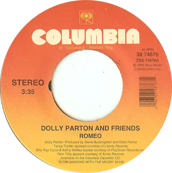 Dolly Parton : Romeo (7", Single)