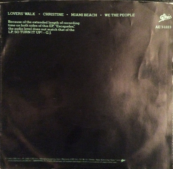 Garland Jeffreys : Escapades (7", EP, Promo)