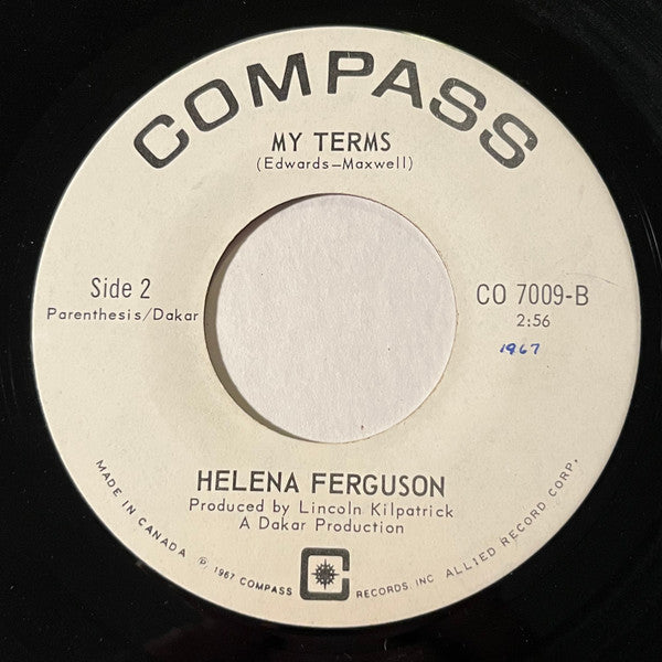 Helena Ferguson : Where Is The Party (7", Single)