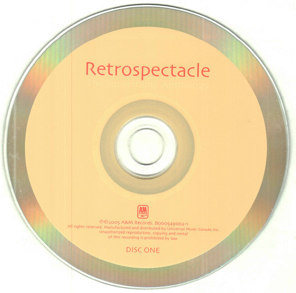 Supertramp : Retrospectacle (The Supertramp Anthology) (2xCD, Comp, M/Print)