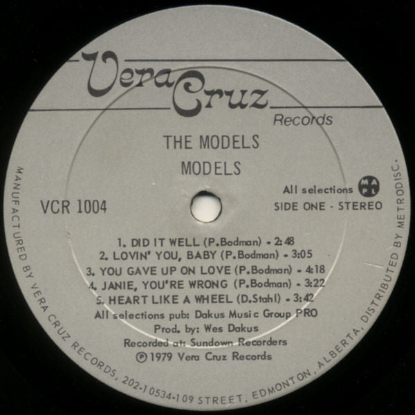 The Models (7) : Models (LP, Album)