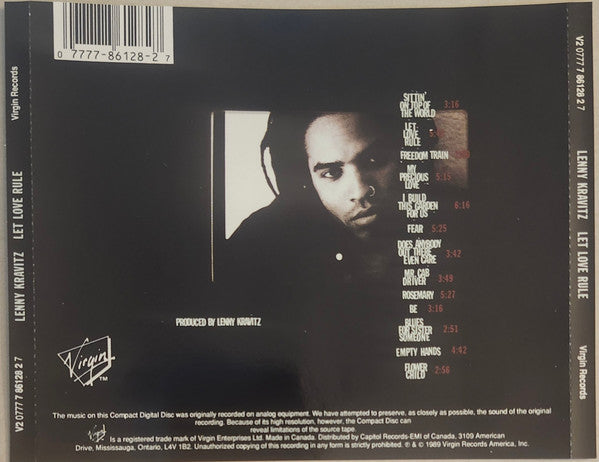 Lenny Kravitz : Let Love Rule (CD, Album)