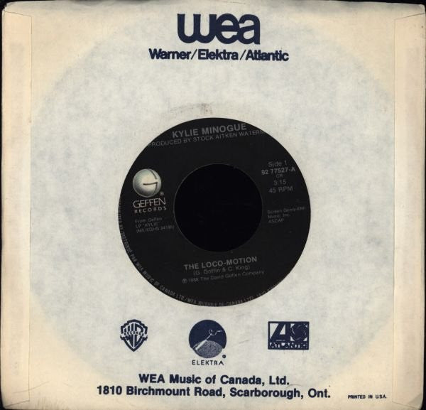 Kylie Minogue : The Loco-Motion (7", Single)