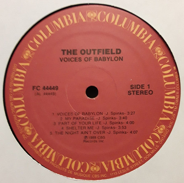 The Outfield : Voices Of Babylon (LP, Album)