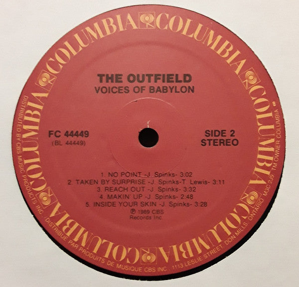 The Outfield : Voices Of Babylon (LP, Album)