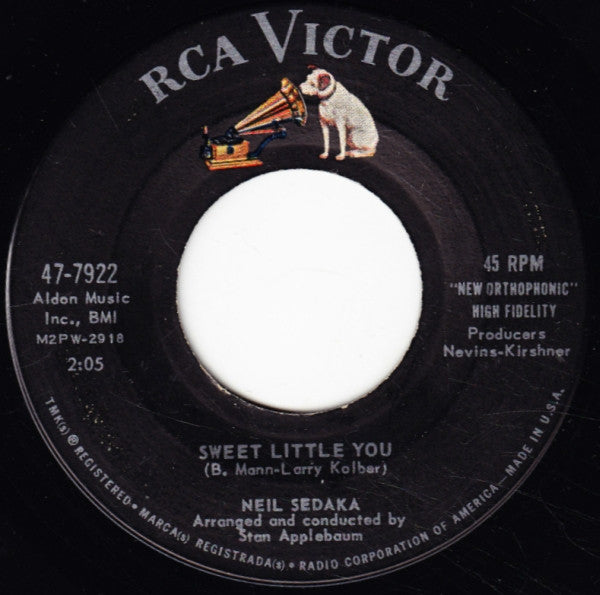 Neil Sedaka : Sweet Little You (7", Single)