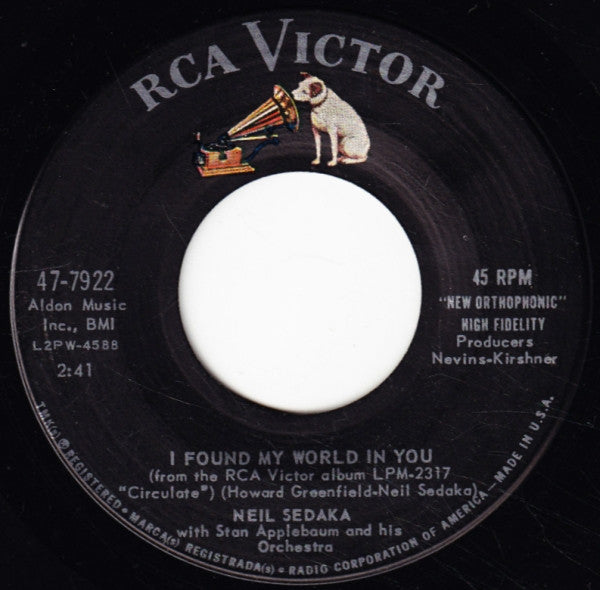 Neil Sedaka : Sweet Little You (7", Single)