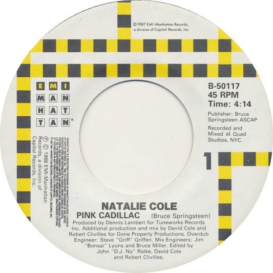 Natalie Cole : Pink Cadillac (7", Single)