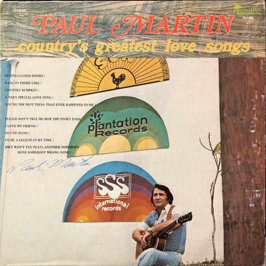 Paul Martin (8) : Country's Greatest Love Songs (LP, Album)