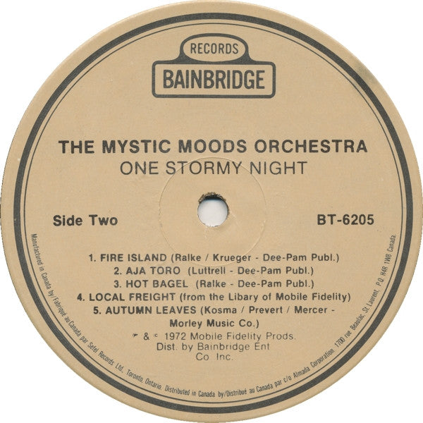 The Mystic Moods Orchestra : One Stormy Night (LP, Album, RE)