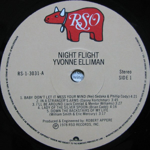 Yvonne Elliman : Night Flight (LP, Album)