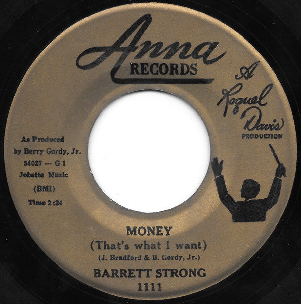 Barrett Strong : Money (That's What I Want) / Oh I Apologize (7", Single, RE)