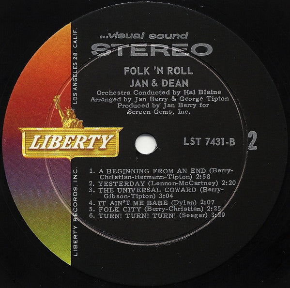 Jan & Dean : Folk 'N Roll (LP, Album)