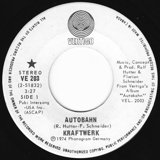 Kraftwerk : Autobahn (7", Single)