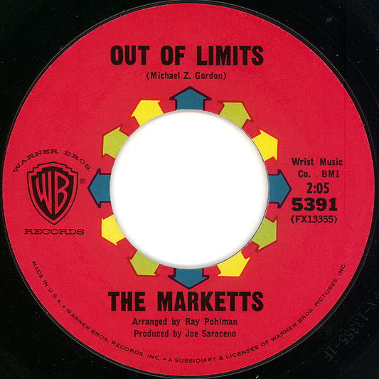 The Marketts : Out Of Limits  (7", Single, Styrene, Bri)