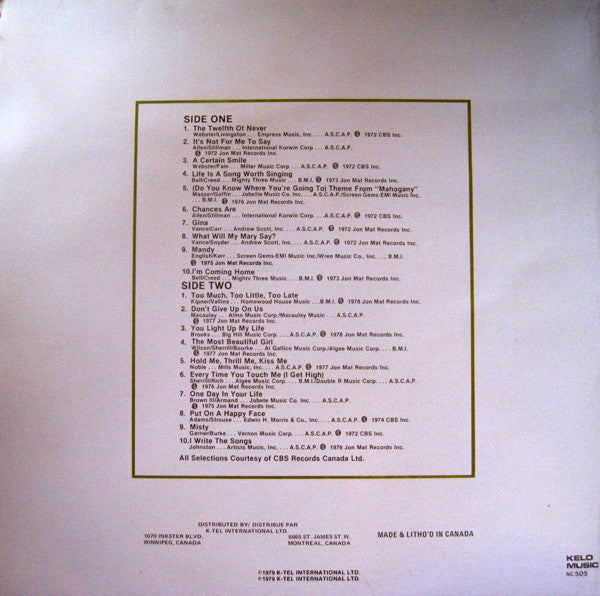 Johnny Mathis : Sincerely Yours (LP, Comp)