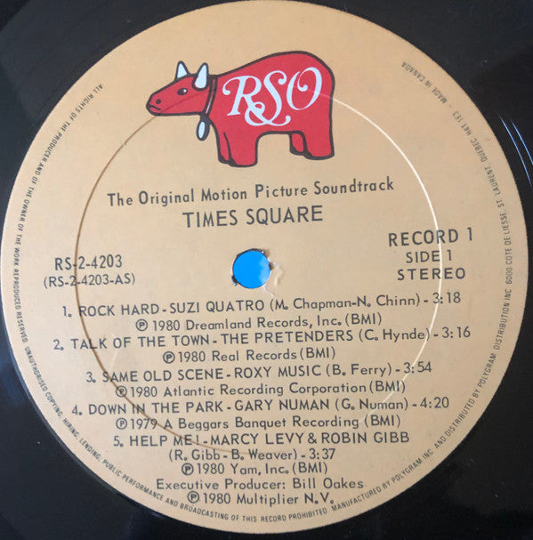 Various : The Original Motion Picture Soundtrack "Times Square" (2xLP, Comp, Gat)