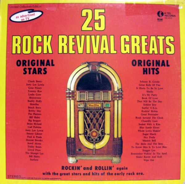 Various : 25 Rock Revival Greats (LP, Comp)