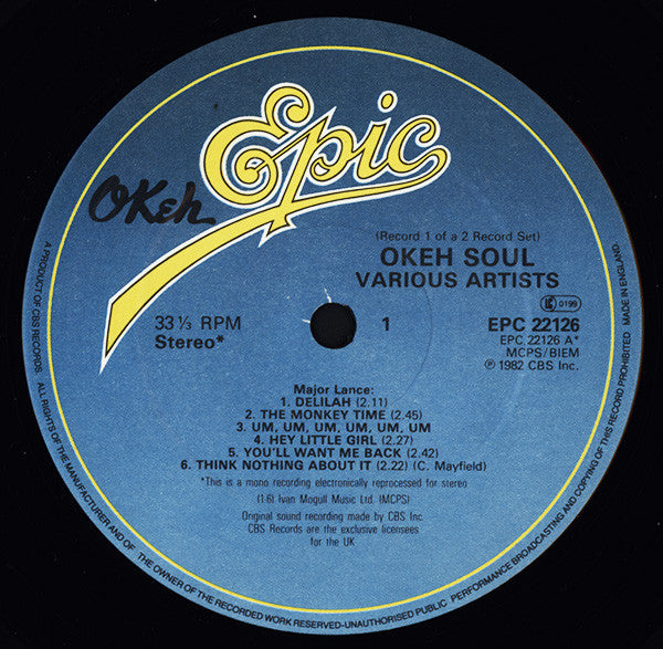 Various : Okeh Soul (2xLP, Comp)