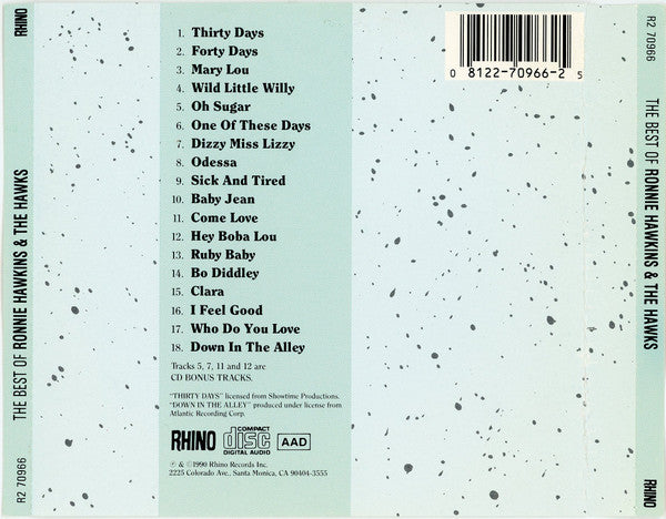 Ronnie Hawkins And The Hawks (2) : The Best Of Ronnie Hawkins And The Hawks (CD, Comp)