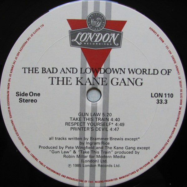 The Kane Gang : The Bad And Lowdown World Of (LP, Album)