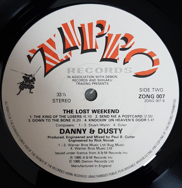 Danny & Dusty : The Lost Weekend (LP, Album)