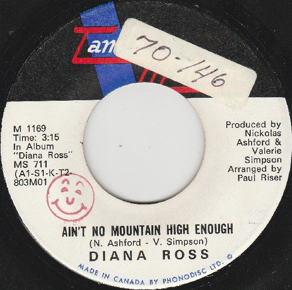 Diana Ross : Ain't No Mountain High Enough (7", Single)