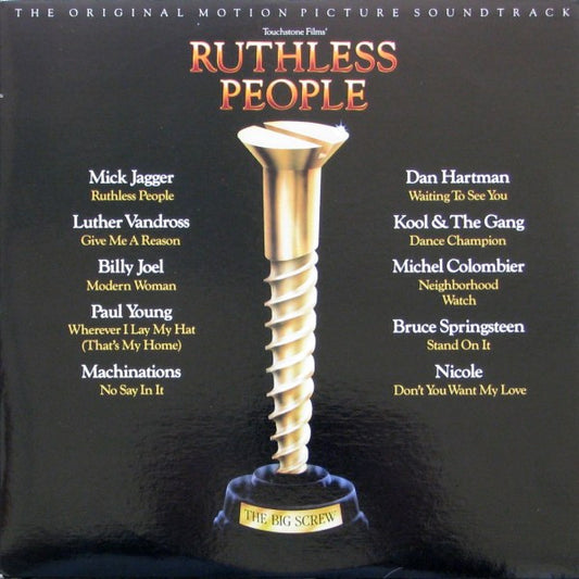 Various : Ruthless People: The Original Motion Picture Soundtrack (LP, Album, Comp)