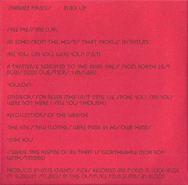 Shabazz Palaces : Black Up (CD, Album)