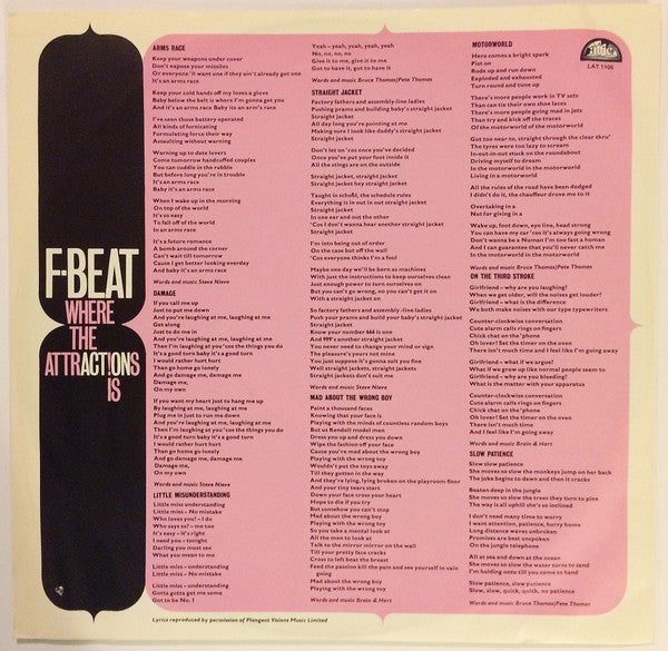 The Attractions : Mad About The Wrong Boy (LP, Album)