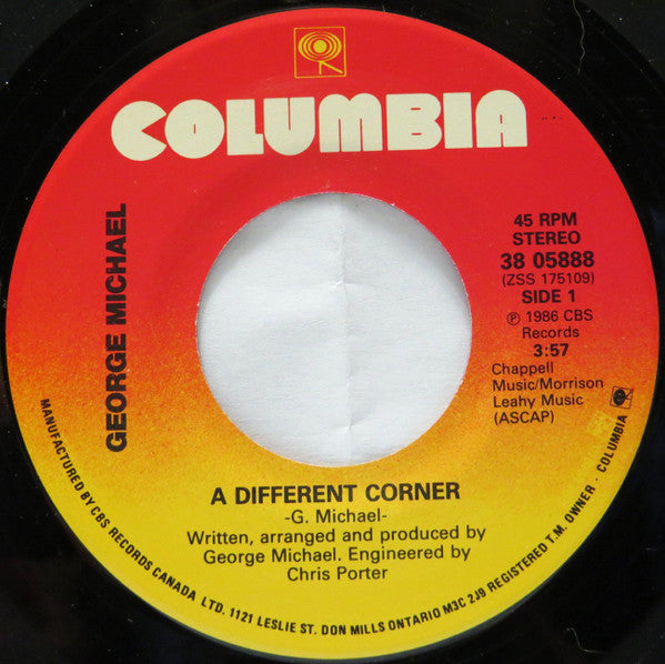 George Michael : A Different Corner (7", Single)