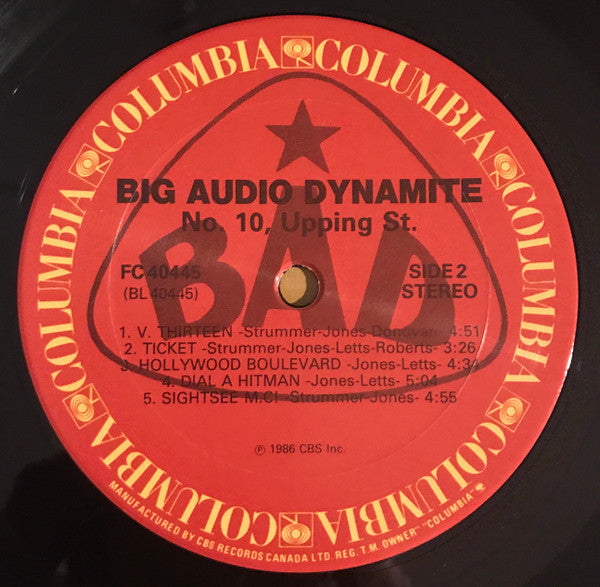 B.A.D.* : No. 10, Upping St. (LP, Album)