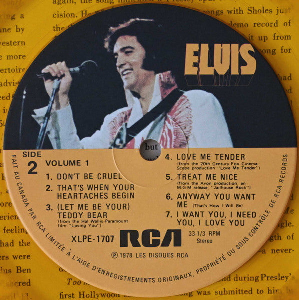 Elvis Presley : Elvis' Golden Records (LP, Comp, RE, Gol)